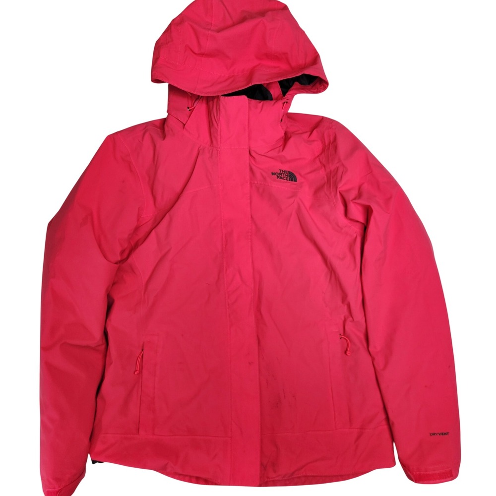 The North Face Womens DryVent Insulated Hooded Jacket Pink Size Large L